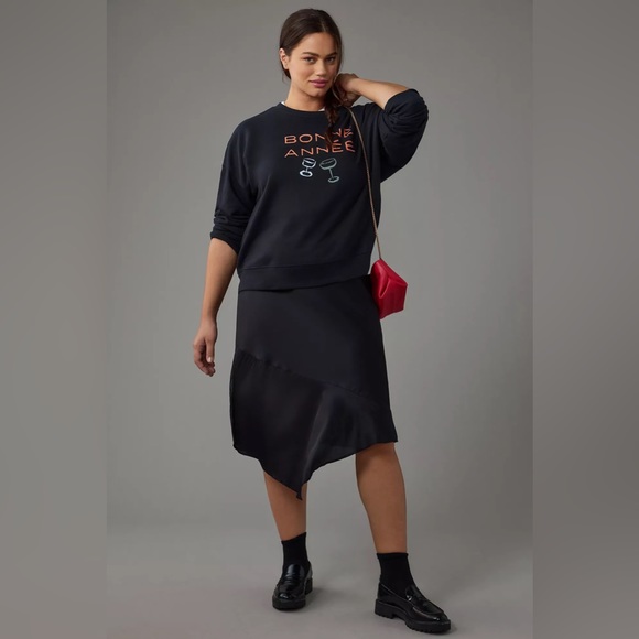 Phthalo Ruth ‘Bonne Année’ Varsity Crew Pullover - Picture 6 of 6